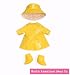 North American Bear Company Rosy Cheeks Big Sister Rain Coat Set