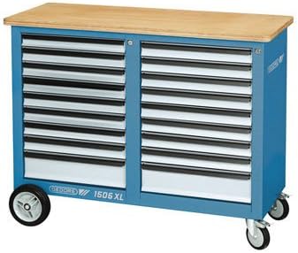 Gedore Mobile workbench, 1.25 m wide, with 18 drawers 2528096