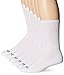 PEDS Men's 6 Pack Cushion Crew Socks with Coolmax