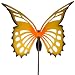 Large Metal Butterfly Garden Stake - Yellow