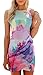 Kissky Women's Summer Sleeveless Floral Print Wrap Dress