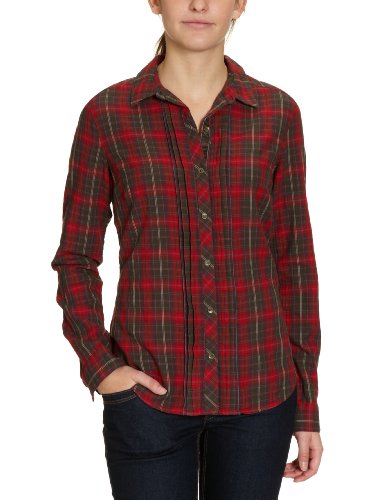 Eddie Bauer Damen Bluse, kariert 24101866, Gr. 38/40 (M), Blau (rot) Preisvergleich