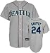 Ken Griffey Jr Jersey: Adult 2010 Majestic Road Grey Replica #24 Seattle Mariners Jersey