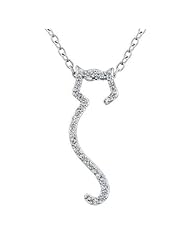 ASPCA(R) Tender Voices(R) Diamond Cat Pendant 1/10ctw