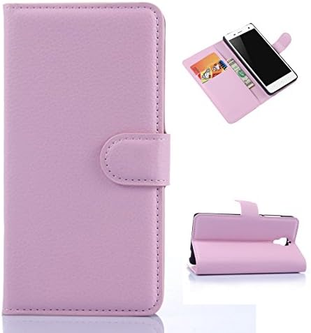 Xiaomi Mi 4 Case, [FE] [Wallet Function] with Credit Card Slots, [Stand Function] Folio Stand Case, Ultra Thin Flip Cover Case for Xiaomi Mi 4 (Pink)