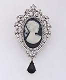 Beautiful Cameo Oval Shape Pin Brooch