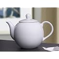 Sch�ne wei�e Porzellan Teekanne ca. 1,1 Ltr. (Z188)