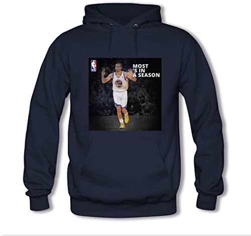Yulooo Printing Custom Stephen Curry Kids Boys And Girls Classic Hoodie Sweatshirt Navy Blue