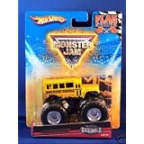 Hot Wheels Originals 2010 1:64 Scale Monster Jam Flag Series DRIVING SKOOL Bus Truck 66 75 by Mattel