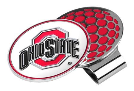 Ohio State Buckeyes Osu Ncaa Hat Golf Clip With Ball Marker