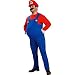 Rubie?s Costume Co Super Mario Brothers Deluxe Mario Costume, Blue, Plus