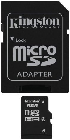 Kingston 8 GB microSDHC Class 4 Flash Memory Card SDC4/8GBET