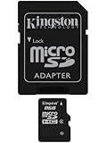 Kingston 8 GB microSDHC Class 4 Flash Memory Card SDC4/8GBET