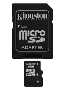 Kingston 8 GB microSDHC Class 4 Flash Memory Card SDC4/8GB
