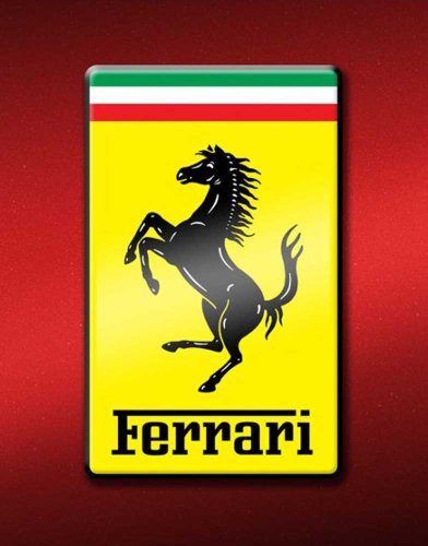 Empire Merchandising 522740 Ferrari - Logo - Fahrzeuge Auto Mini-Poster - Druck - Gr&ouml;sse 40 x 50 cm