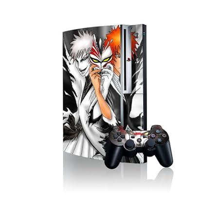 Japanese Anime Bleach Design Vinyl Skins for Playstation 3 (Ps3) Game Console Protector Art Decal Sticker(including 2 Controller Skins)