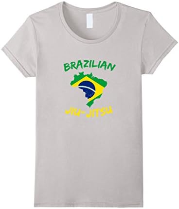 Women's Brazilian Jiu-Jitsu Karate Martial Arts T-Shirt Large Silver