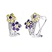 Sterling Silver Earring Amethyst Canary title=