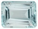 AVG 1.25CT 8X6MM EMERALD CUT AQUAMARINE FROM BRAZIL