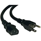 Tripp Lite Heavy-Duty Computer Power Cord 14AWG 15A (NEMA 5-15P to IEC-320-C13) 2-ft.(P007-002)