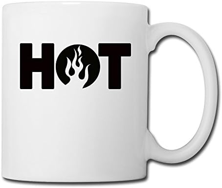 Hot Logo 14OZ Ceramic Coffee Mug Novelty White