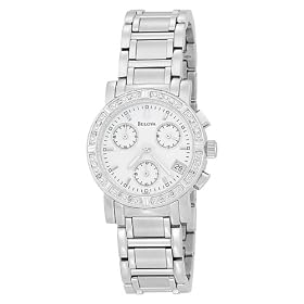 Buy Bulova Ladies 96R19 Diamond Chronograph Watch