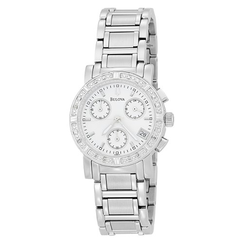 Bulova Women's 96R19 Diamond Chronograph Watch