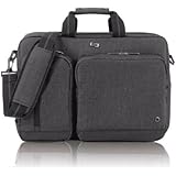 SOLO 15.6" Laptop Hyrbid Briefcase Backpack, Grey, UBN310-10