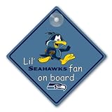 Seattle Seahawks NFL Lil Fan on Board Sign