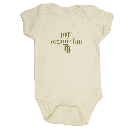 Tampa Bay Rays Infant Organic Cotton Creeper By Soft As A Grape 12 Months