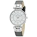 AK Anne Klein Women’s Silver-Tone Grey Leather Strap Watch 109443WTGY