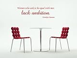 Women Who Seek To Be Equal With Men Lack Ambition Marilyn Monroe Vinyl Wall Decal