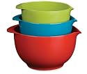 Trudeau Melamine Mixing Bowls, Set of 3