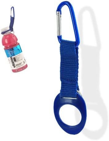 Aluminum Carabiner with Rubber Bottle Holder Attachment - Assorted Colors