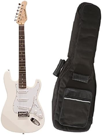 Crestwood Deluxe Double Cutaway Electric Guitar (Stratocaster Style Electric Guitar) W/ Deluxe Stronghold Electric guitar bag exclusively sold through AAA Musical