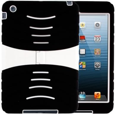 ePaZZo Armor Series 2 Layer Kids Friendly Hybrid Impact Protection Case for 7.9-Inch Apple iPad mini with Kick Stand Black/White