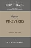 Biblia Hebraica Quinta Fourth Fascicle, Proverbs