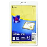 Avery 05868 - Inkjet Print or Write Notarial Seals, 2 Diameter, Gold, 44/Pack-AVE05868