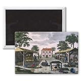 The Colonial Household, illustration from.. - 3x2 inch Fridge Magnet - large magnetic button - Magnet