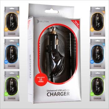 New-Premium Car Charger W/USB Port LG Case Pack 10 - 446601