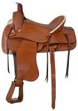 Royal King American Rancher Saddle - Medium Tan - 16