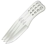 United - Thrower II Triple, 4.13 in. Blade, Plain, Leather Sheath