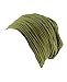 NYFASHION101 Slouch Wrinkled Beanie Cap Slouchy Skull Hat, Olive