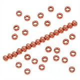 Real Copper Round Rondelle Beads 2.5 X 3 mm (50)