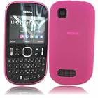 Gel Case Cover Skin For Nokia Asha 200 201 / Pink Design