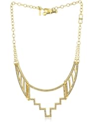 Paige Novick "Peek-A-Boo" 14K Gold-Plated Open Collar Necklace