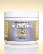 Lavender Anti-Aging Butter Unrefined Grade A Shea Butter and Organic Unrefined Argan Oil Blend with a Hint of Organic Lavender Essential Oil