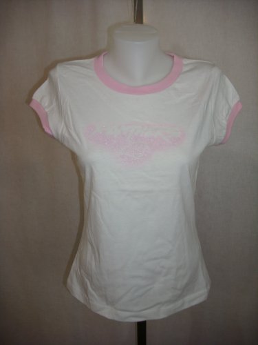 Carolina Panthers Women's PINK GLITTER T-SHIRT MEDIUM NWT!