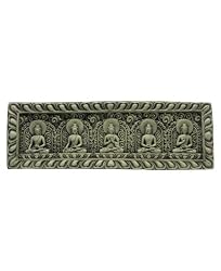 Intricate Design Five Buddha Relief Plate