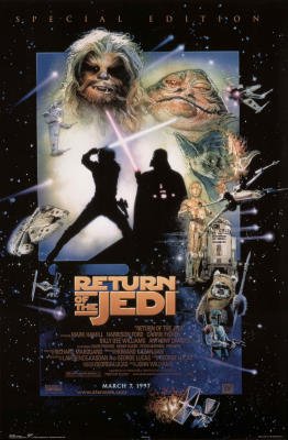 Star Wars Episode VI Return of the Jedi Movie Poster Print – 22×34